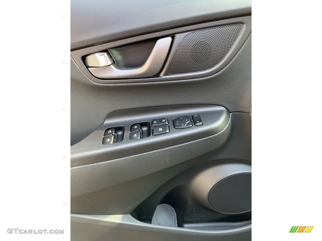 2020 Hyundai Kona Ultimate AWD Black Door Panel Photo #136731061