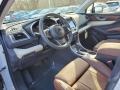 2020 Subaru Ascent Java Brown Interior Front Seat Photo