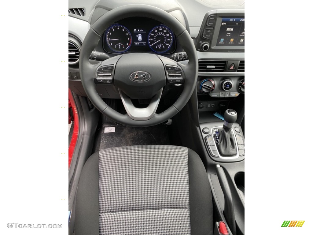 2020 Hyundai Kona SEL AWD Black Steering Wheel Photo #136732630
