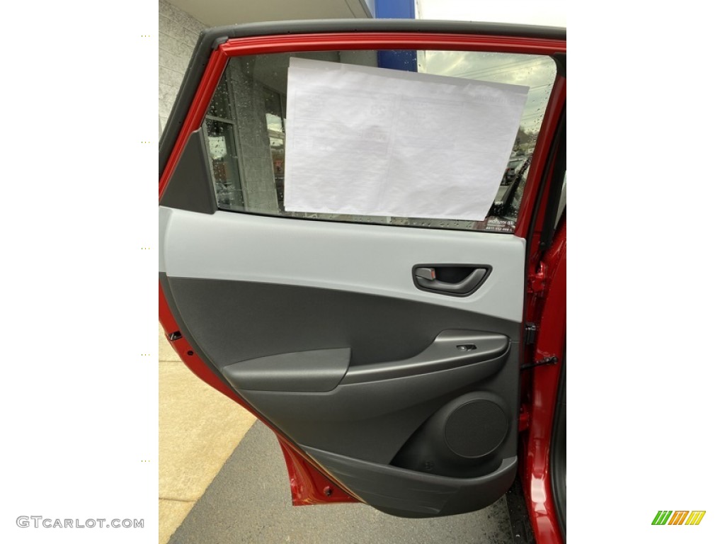 2020 Hyundai Kona SEL AWD Black Door Panel Photo #136732684