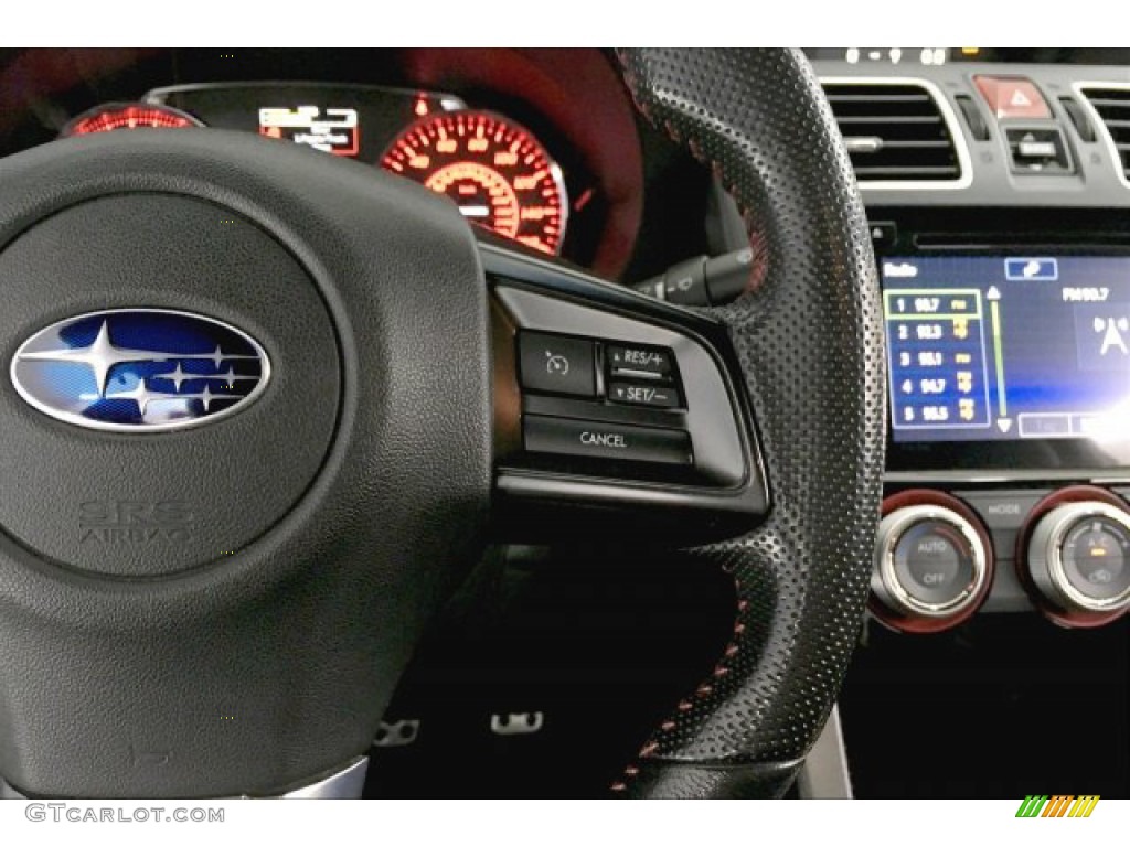 2016 Subaru WRX STI Carbon Black Steering Wheel Photo #136733104