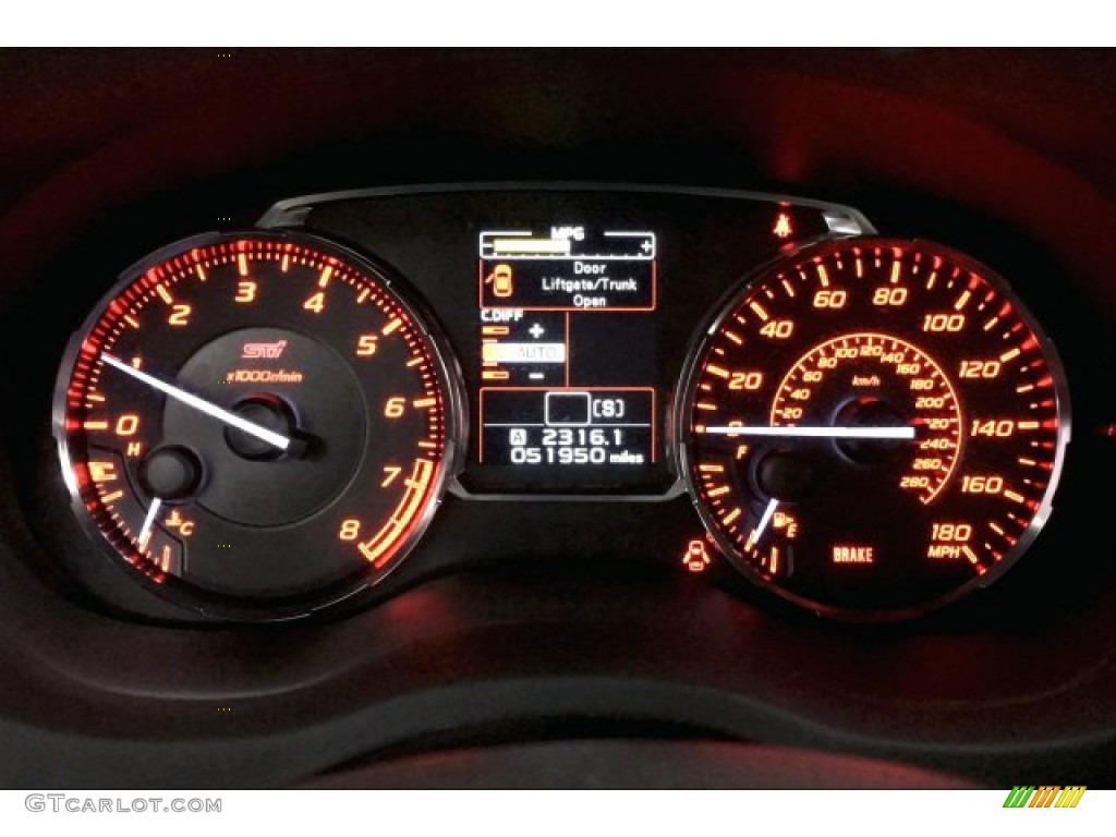 2016 Subaru WRX STI Gauges Photos