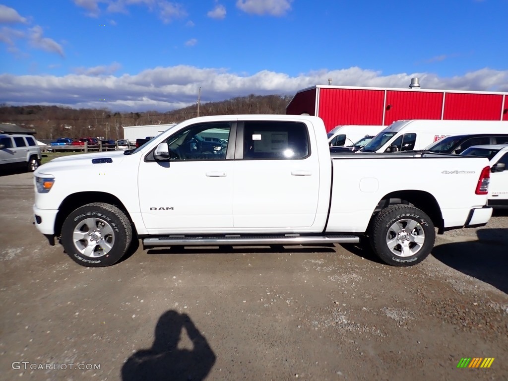 2020 1500 Big Horn Crew Cab 4x4 - Bright White / Light Frost Beige/Black photo #2