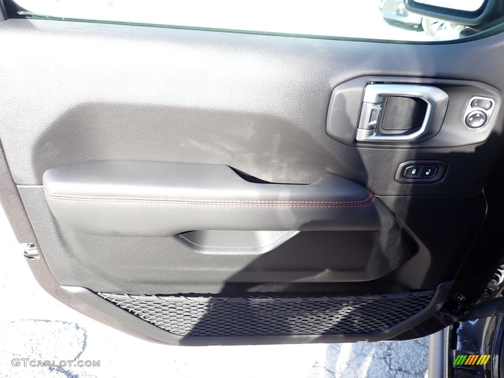 2020 Jeep Gladiator Rubicon 4x4 Black Door Panel Photo #136735471