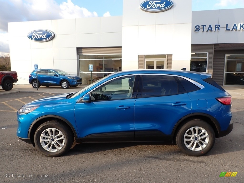 2020 Escape SE 4WD - Velocity Blue Metallic / Dark Earth Gray photo #9