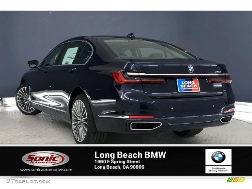 2020 7 Series 740i Sedan - Imperial Blue Metallic / Black photo #2