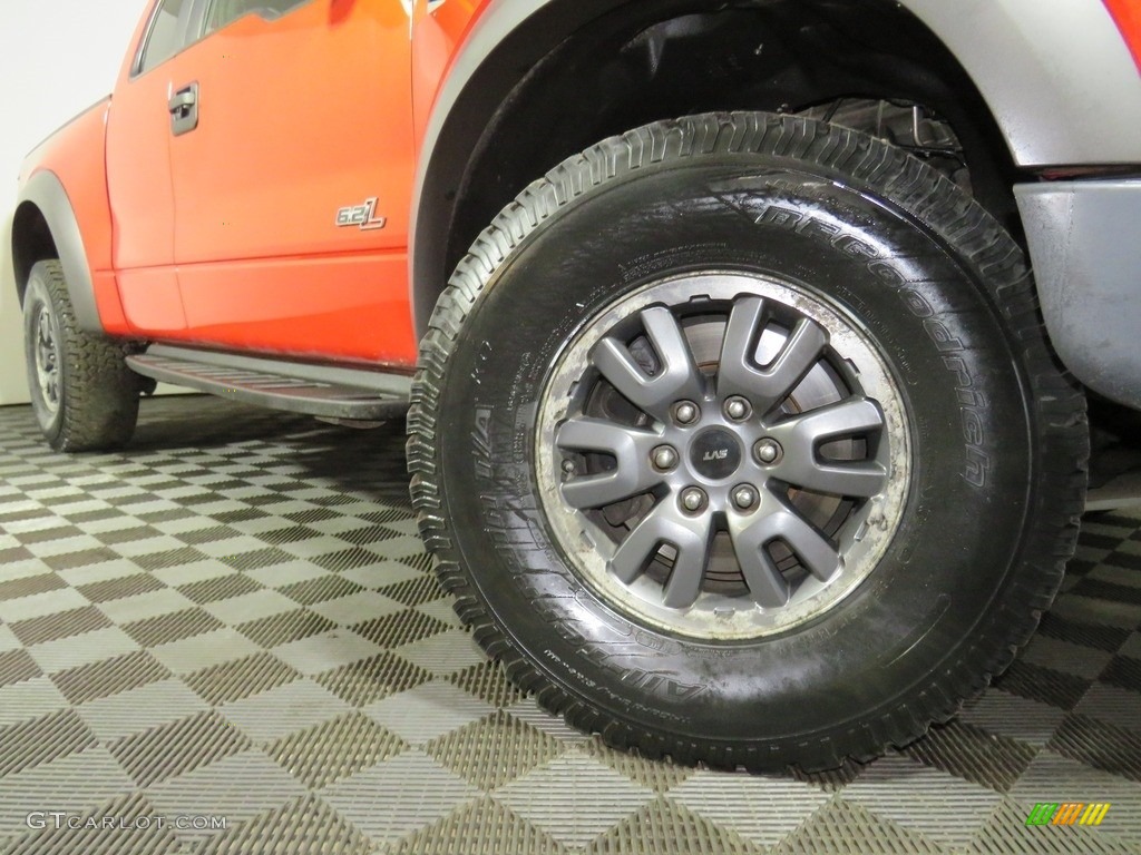 2011 F150 SVT Raptor SuperCab 4x4 - Molten Orange Tri Coat / Black photo #3
