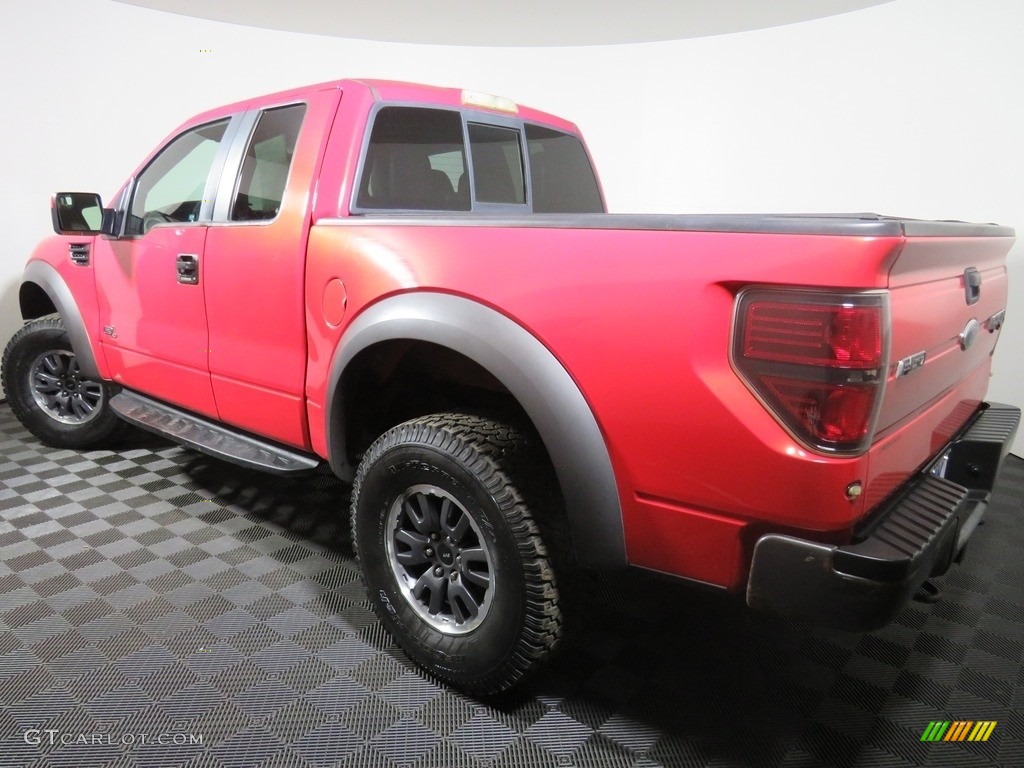 2011 F150 SVT Raptor SuperCab 4x4 - Molten Orange Tri Coat / Black photo #9