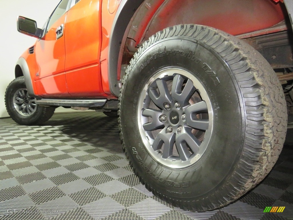 2011 F150 SVT Raptor SuperCab 4x4 - Molten Orange Tri Coat / Black photo #10