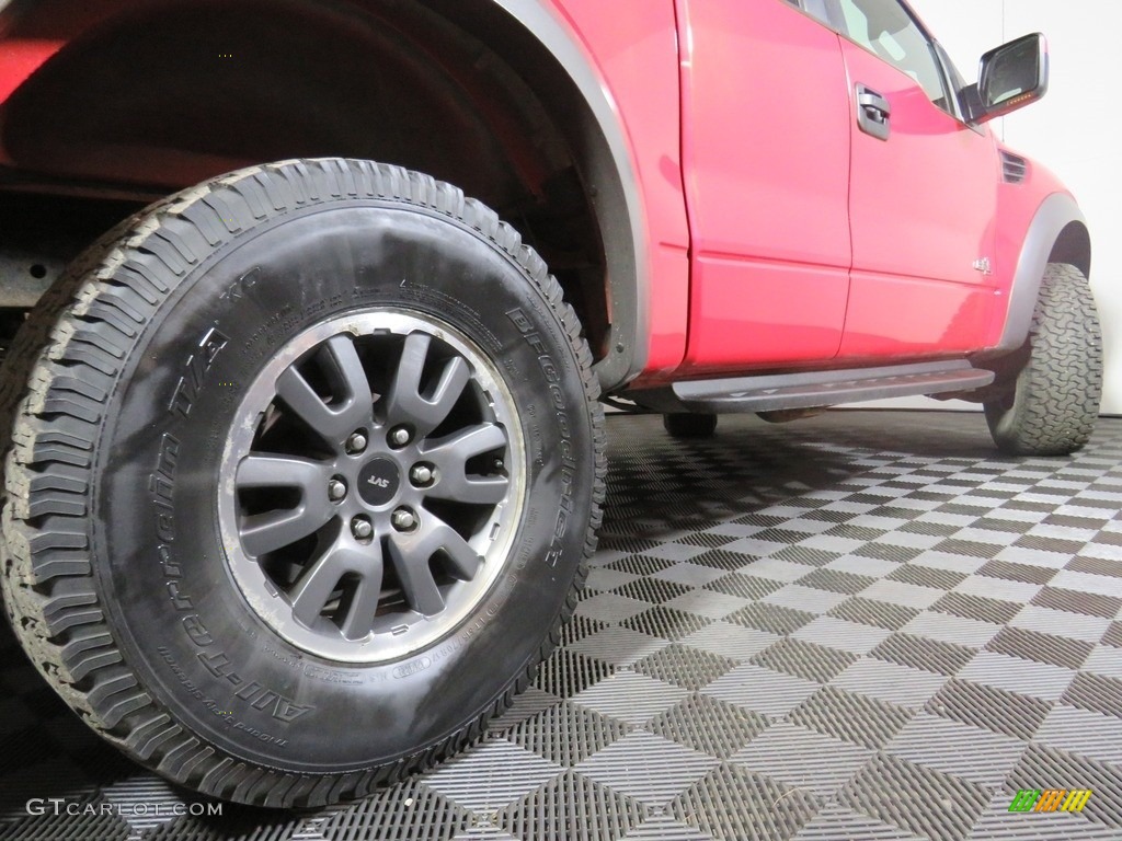 2011 F150 SVT Raptor SuperCab 4x4 - Molten Orange Tri Coat / Black photo #14