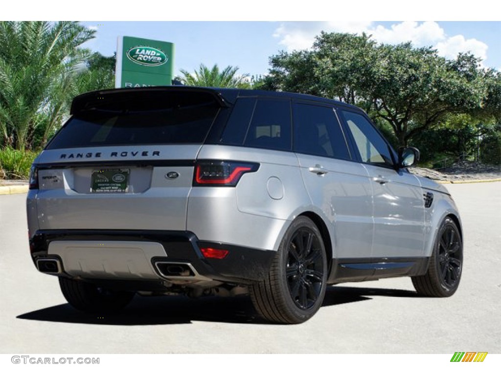 2020 Range Rover Sport HSE - Indus Silver Metallic / Ebony/Ebony photo #4