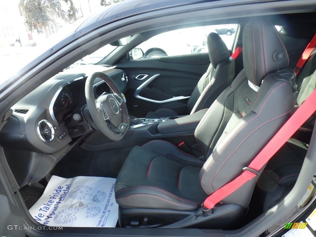Jet Black Interior 2020 Chevrolet Camaro ZL1 Coupe Photo #136742893