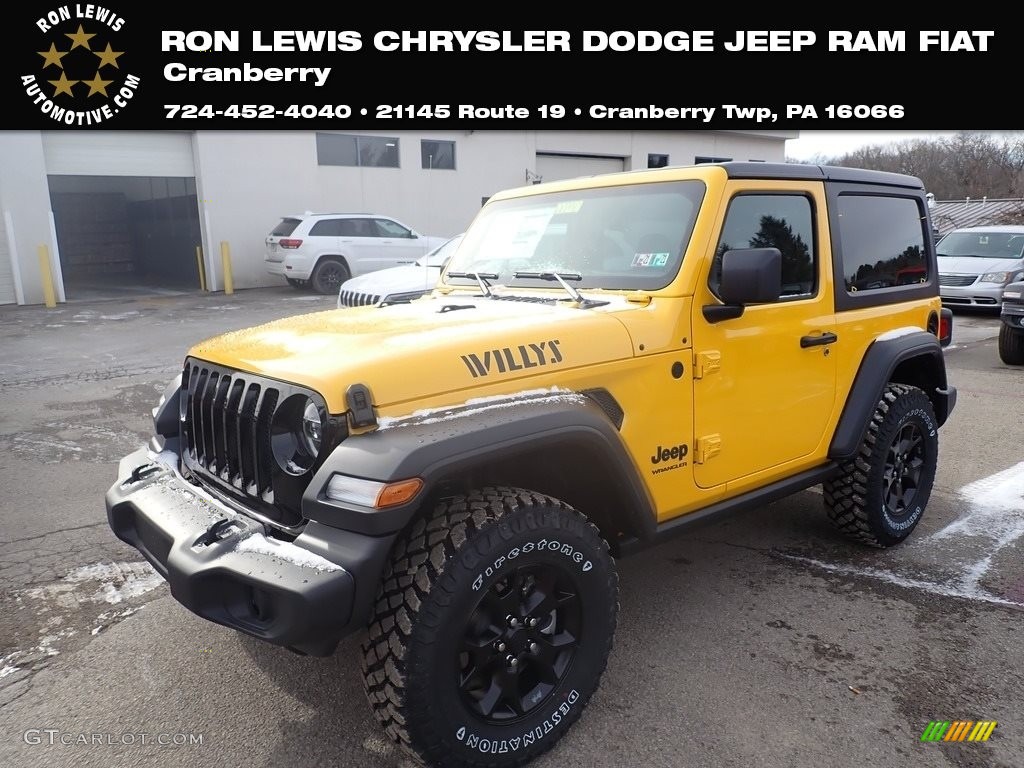 2020 Wrangler Sport 4x4 - Hellayella / Black photo #1