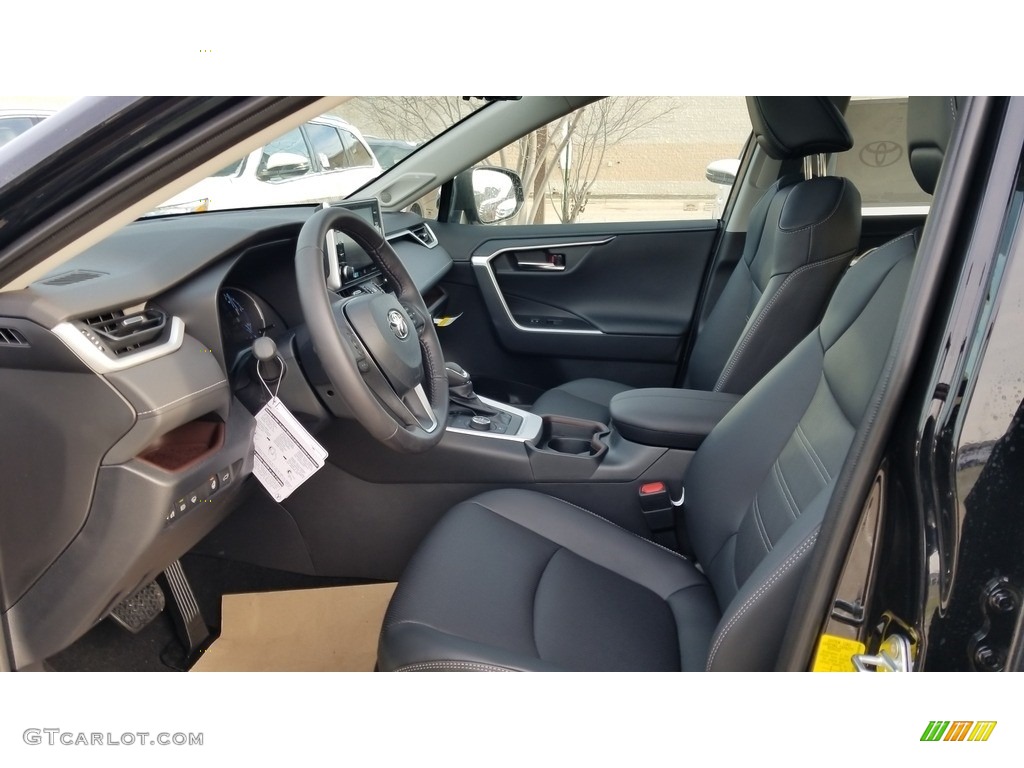 Black Interior 2020 Toyota RAV4 Limited AWD Hybrid Photo #136748151