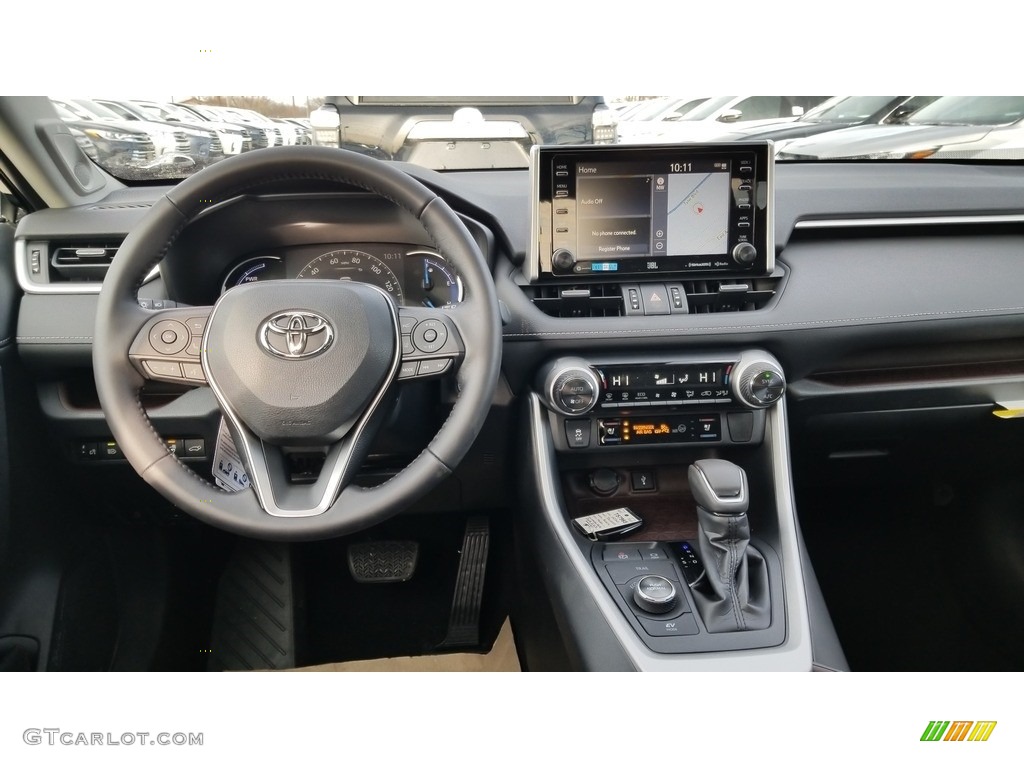 2020 Toyota RAV4 Limited AWD Hybrid Black Dashboard Photo #136748196