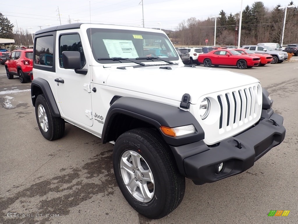 Bright White 2020 Jeep Wrangler Sport 4x4 Exterior Photo #136748466