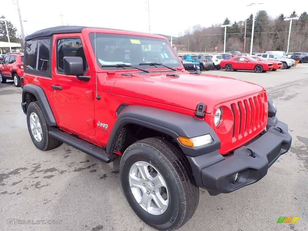 Firecracker Red 2020 Jeep Wrangler Sport 4x4 Exterior Photo #136748997