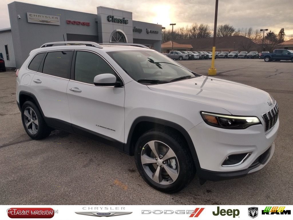 2020 Cherokee Limited 4x4 - Bright White / Black photo #1