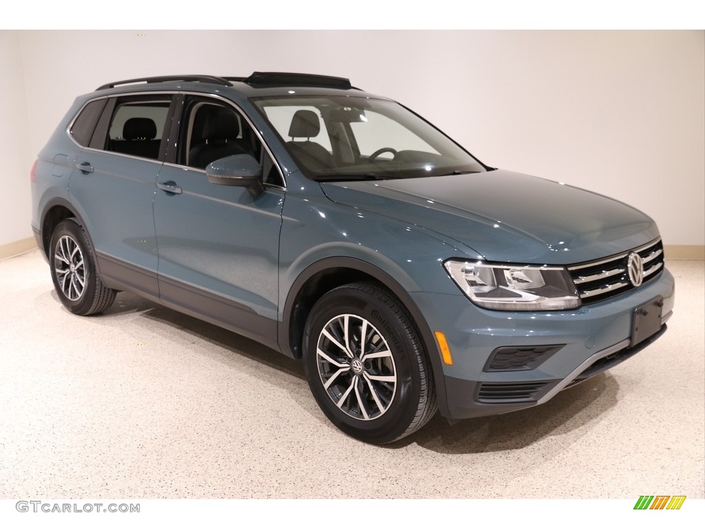 Stone Blue Metallic 2019 Volkswagen Tiguan SE 4MOTION Exterior Photo #136754109