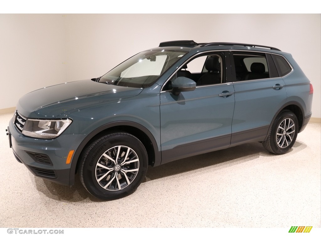 Stone Blue Metallic 2019 Volkswagen Tiguan SE 4MOTION Exterior Photo #136754139