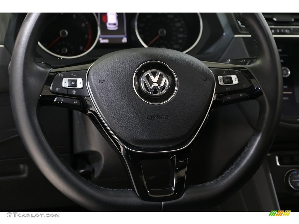 2019 Volkswagen Tiguan SE 4MOTION Titan Black Steering Wheel Photo #136754172