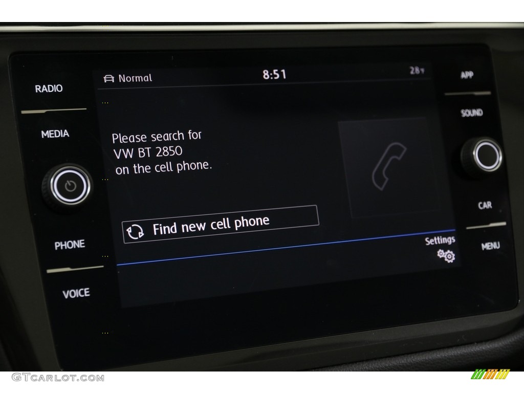 2019 Tiguan SE 4MOTION - Stone Blue Metallic / Titan Black photo #10