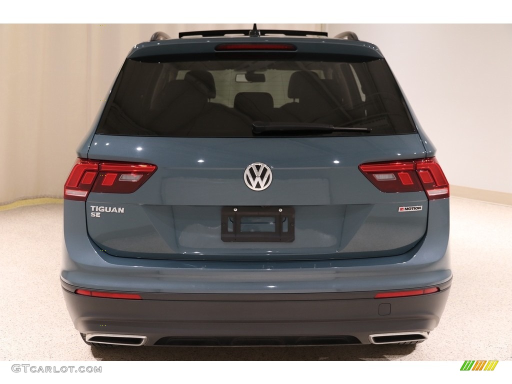 2019 Tiguan SE 4MOTION - Stone Blue Metallic / Titan Black photo #20