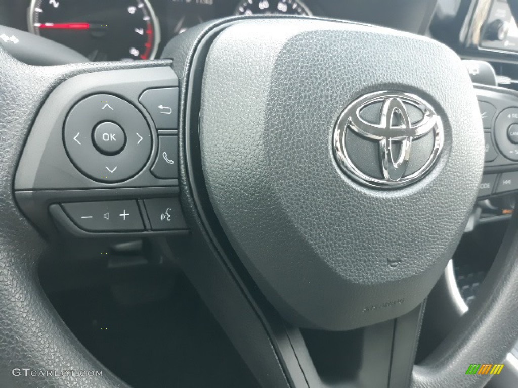2020 Toyota RAV4 LE AWD Black Steering Wheel Photo #136754547