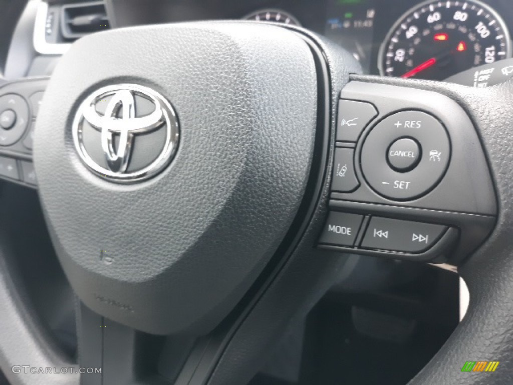2020 Toyota RAV4 LE AWD Black Steering Wheel Photo #136754565