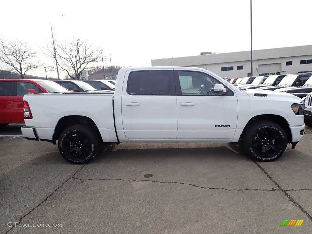 2020 1500 Big Horn Night Edition Crew Cab 4x4 - Bright White / Black photo #6