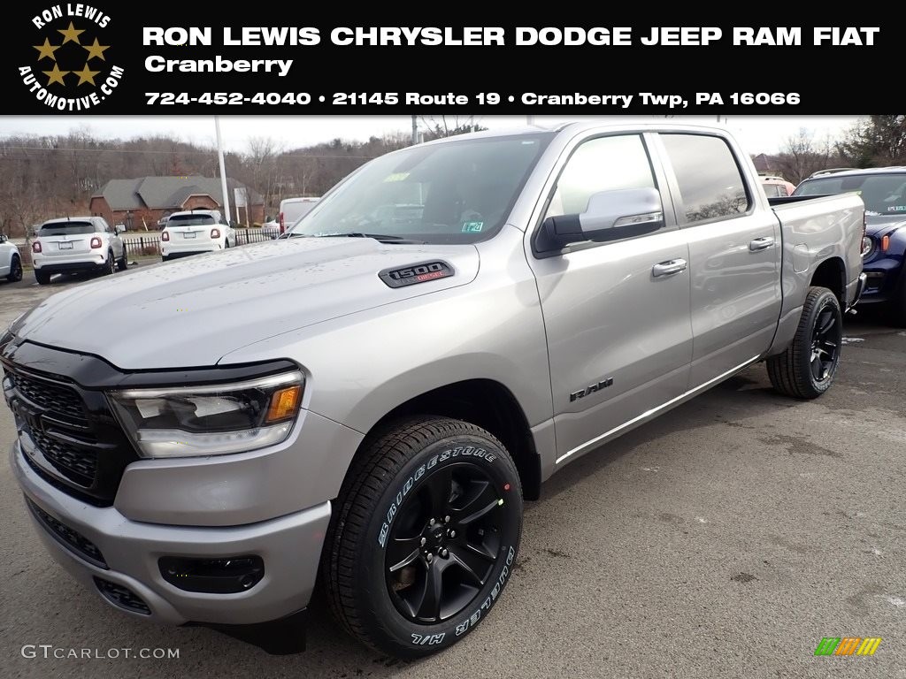 2020 1500 Big Horn Night Edition Crew Cab 4x4 - Billet Silver Metallic / Black photo #1