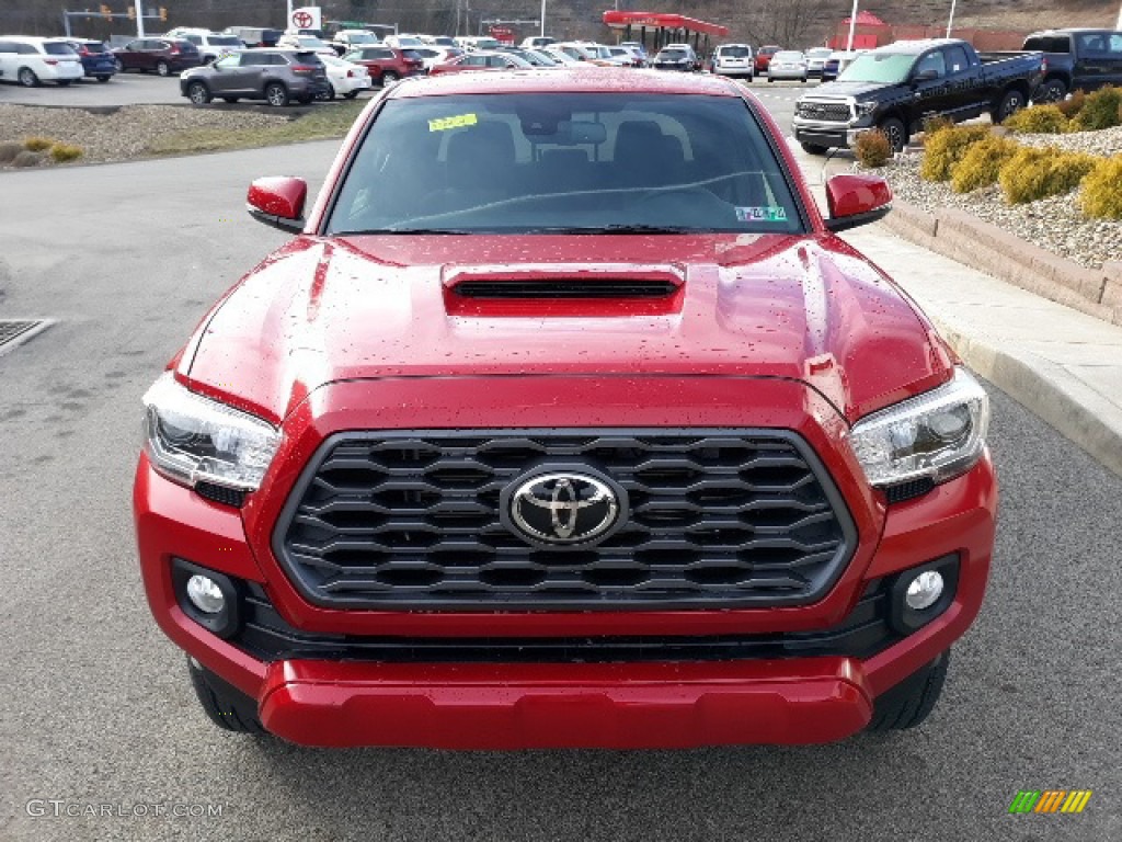 2020 Tacoma TRD Sport Double Cab 4x4 - Barcelona Red Metallic / TRD Cement/Black photo #33