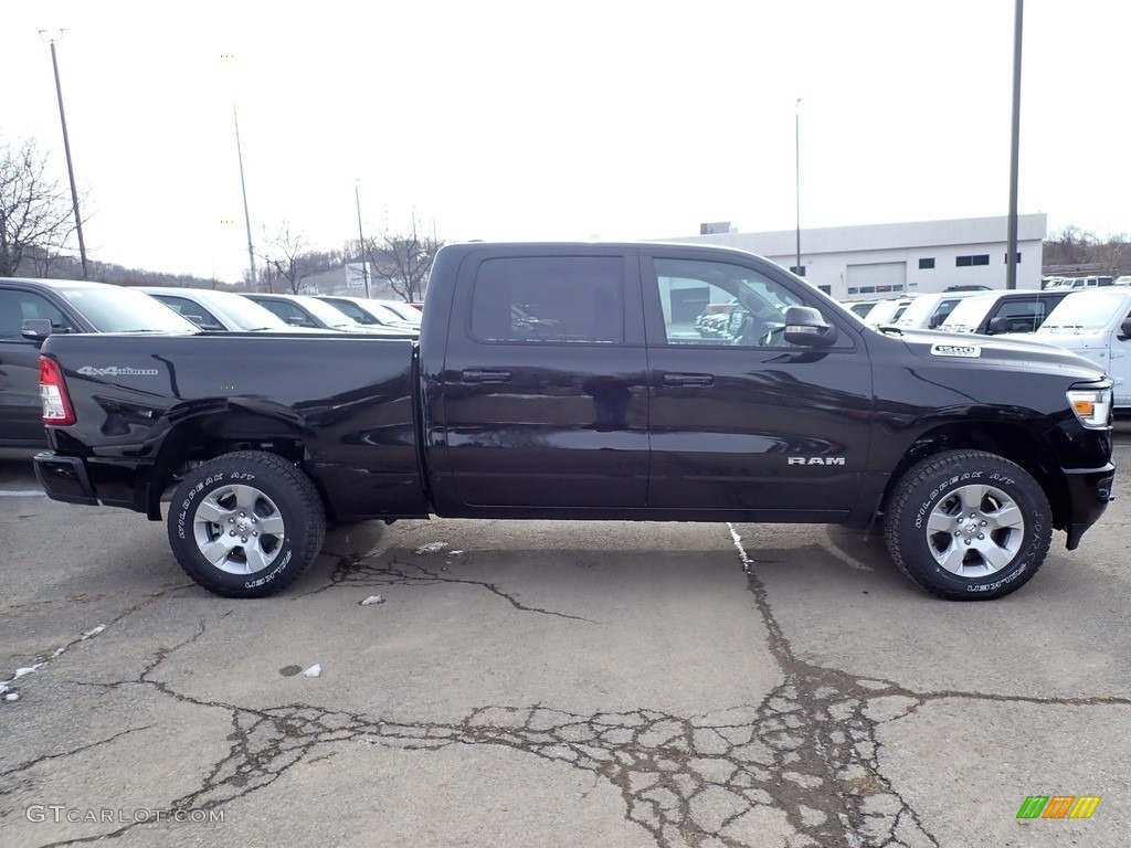 2020 1500 Big Horn Crew Cab 4x4 - Diamond Black Crystal Pearl / Black/Diesel Gray photo #6