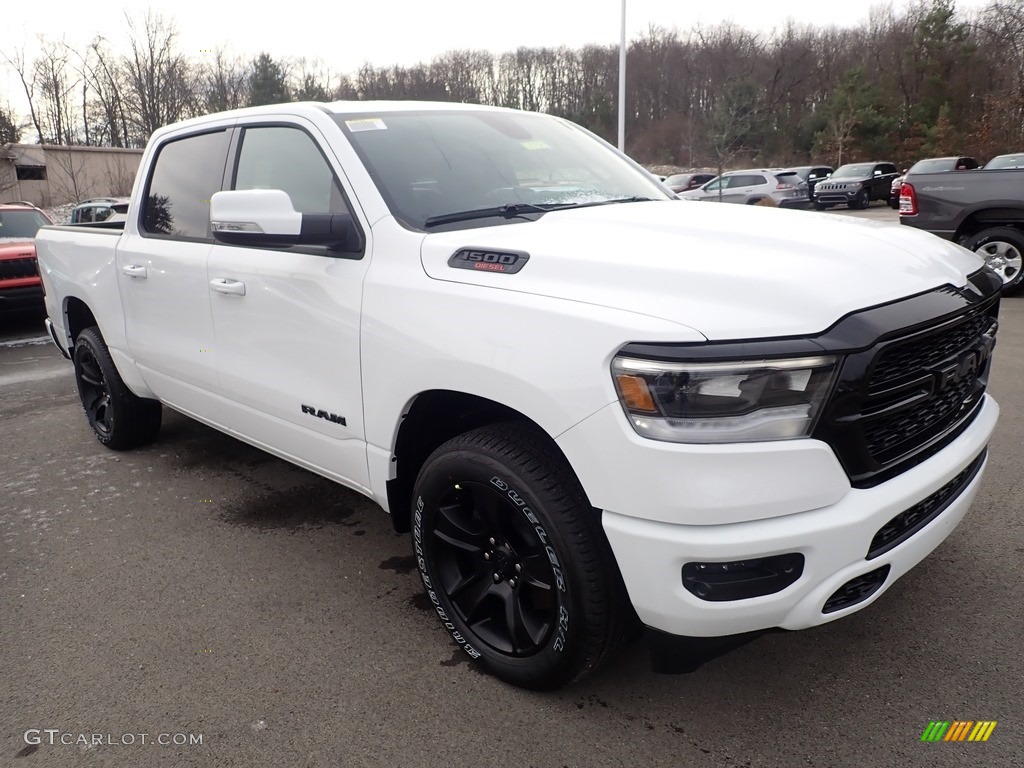 Bright White 2020 Ram 1500 Big Horn Crew Cab 4x4 Exterior Photo #136756248