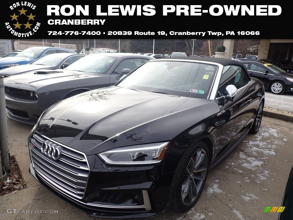 2018 S5 Premium Plus Cabriolet - Brilliant Black / Black photo #1