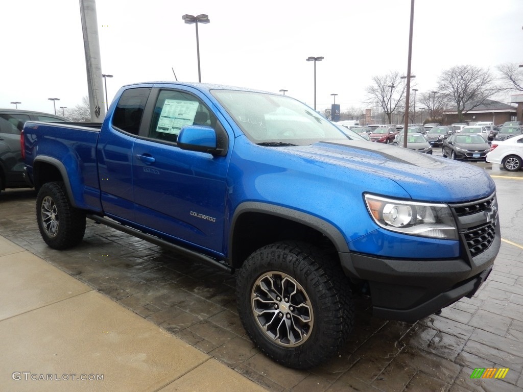 Kinetic Blue Metallic 2020 Chevrolet Colorado Z71 Extended Cab 4x4 Exterior Photo #136763524