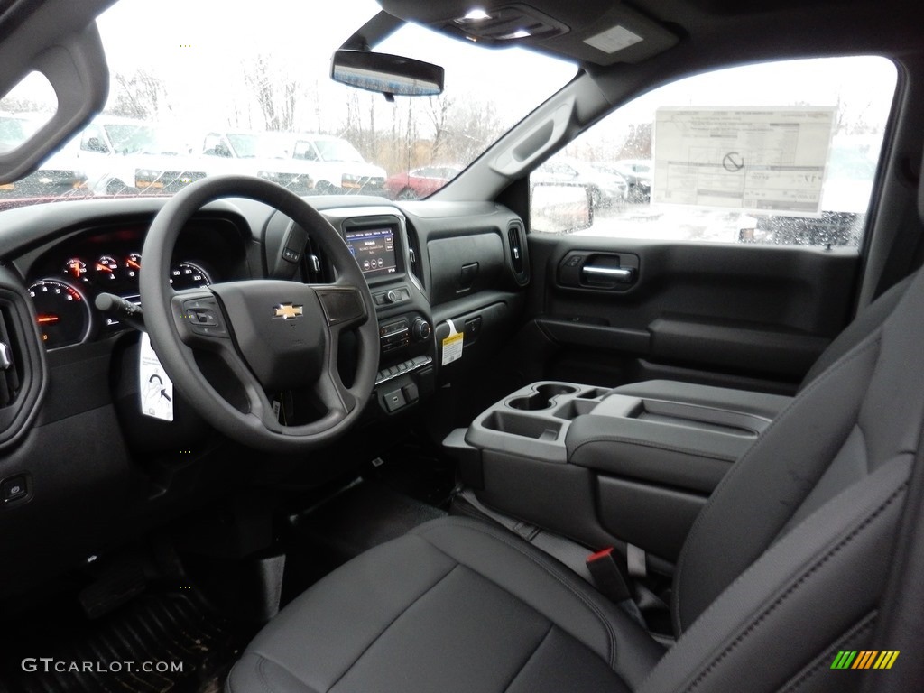Jet Black Interior 2020 Chevrolet Silverado 1500 WT Regular Cab Photo #136764496