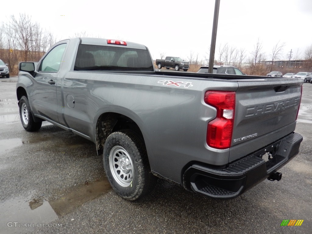 Satin Steel Metallic 2020 Chevrolet Silverado 1500 WT Regular Cab 4x4 Exterior Photo #136764640