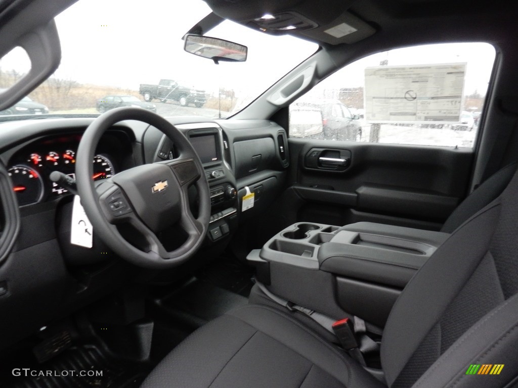 Jet Black Interior 2020 Chevrolet Silverado 1500 WT Regular Cab 4x4 Photo #136764691