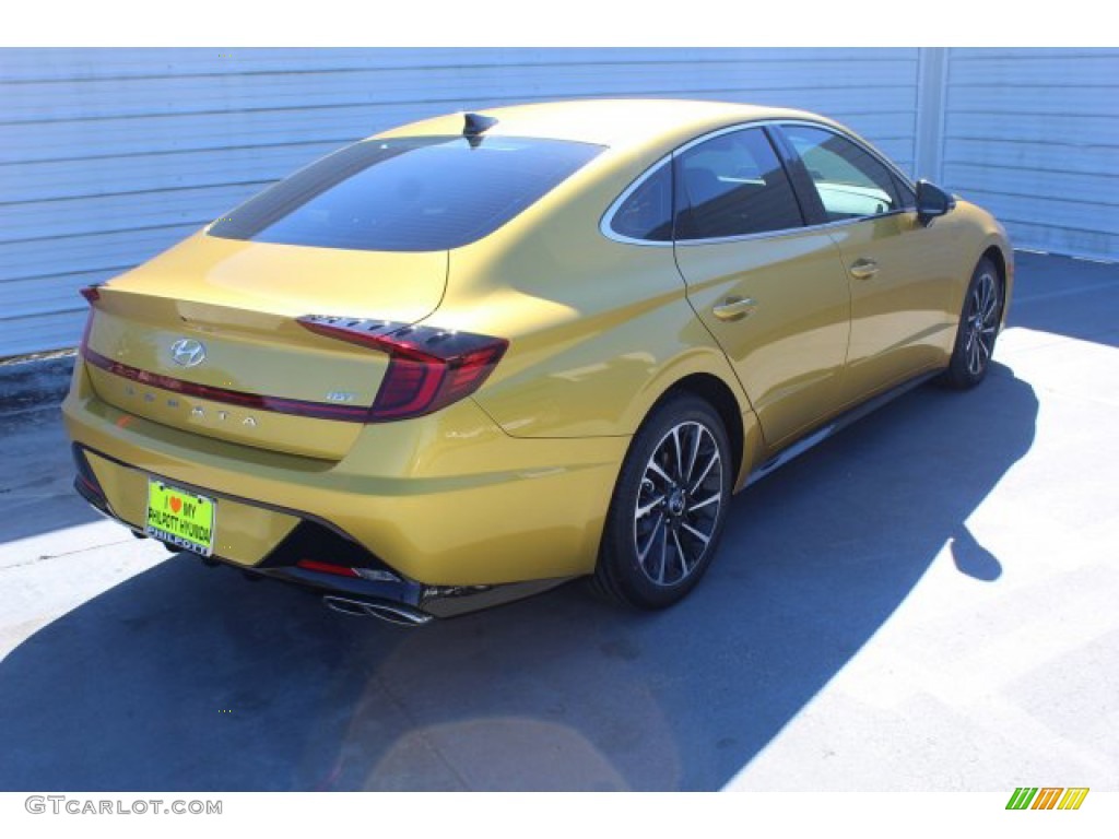 2020 Sonata SEL Plus - Glowing Yellow / Black photo #9