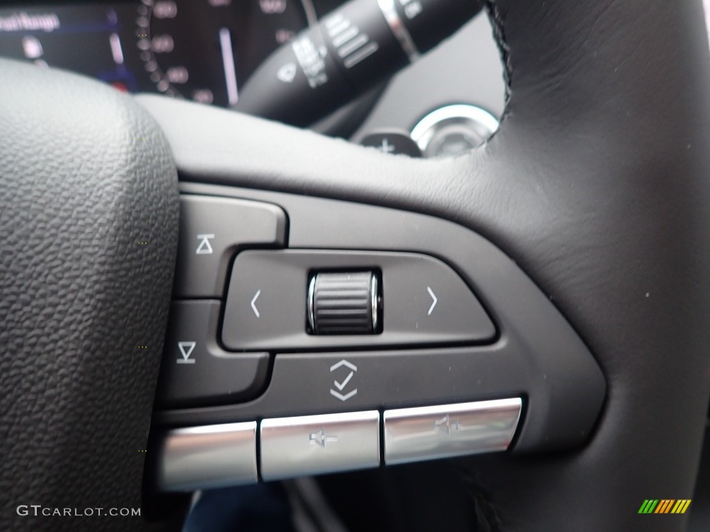 2020 Cadillac XT4 Luxury AWD Jet Black Steering Wheel Photo #136768354