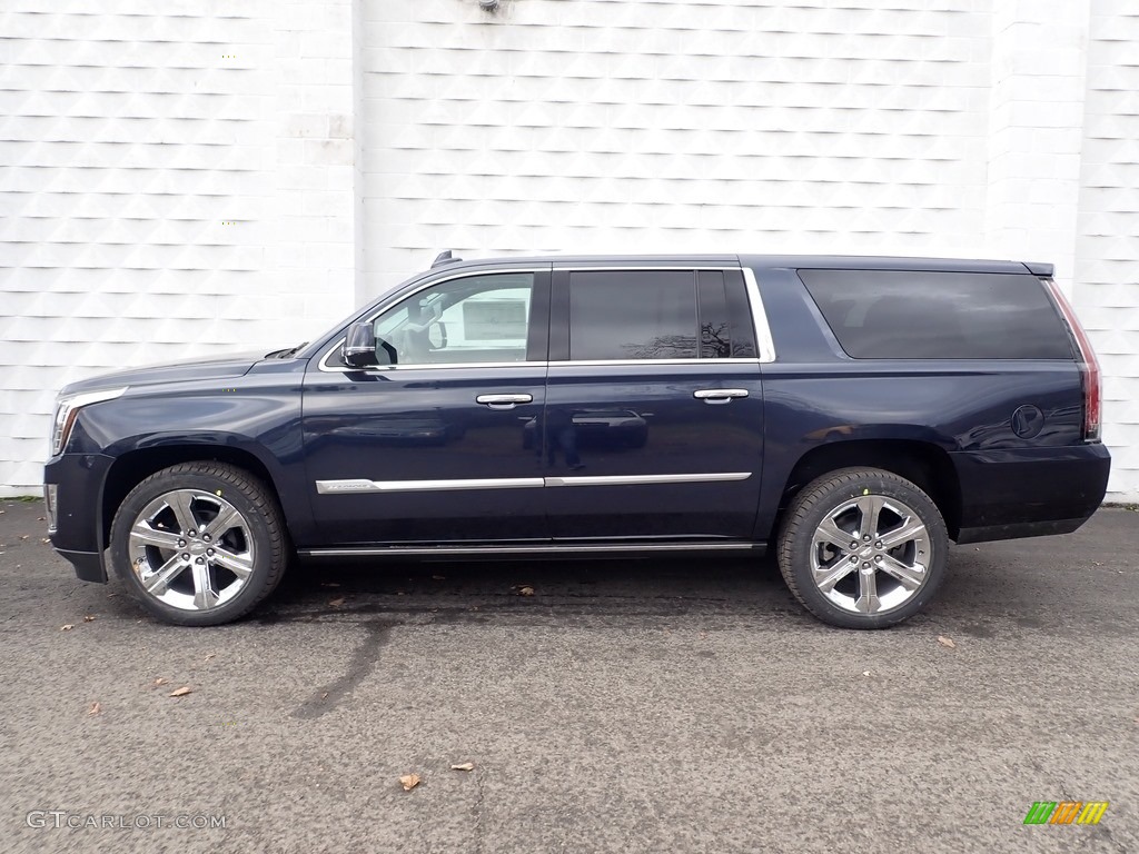 Dark Adriatic Blue Metallic 2020 Cadillac Escalade ESV Premium Luxury 4WD Exterior Photo #136768510