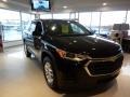 2020 Mosaic Black Metallic Chevrolet Traverse LS  photo #3