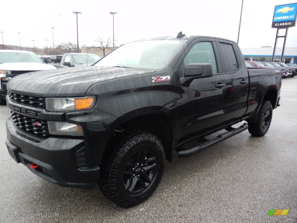 2020 Silverado 1500 Custom Trail Boss Double Cab 4x4 - Black / Jet Black photo #1