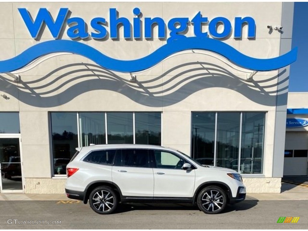 2020 Pilot Touring AWD - Platinum White Pearl / Black photo #1