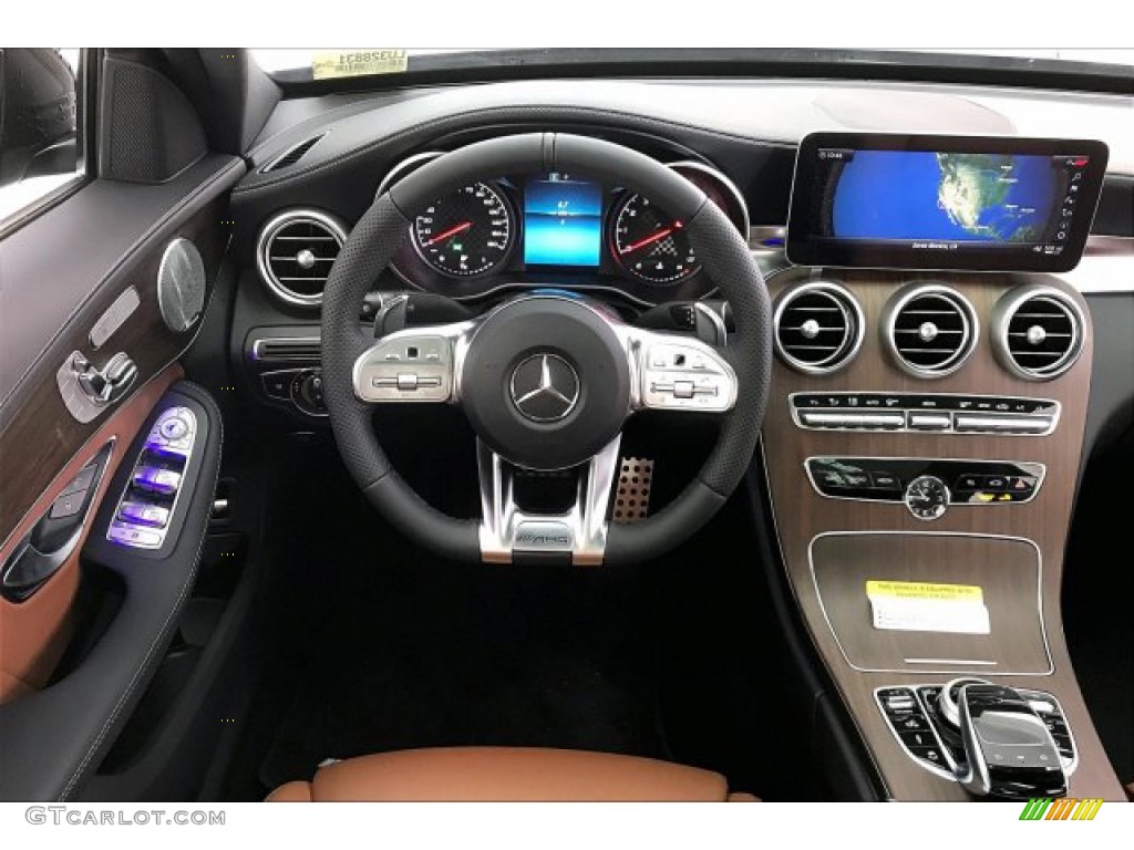 2020 Mercedes-Benz C AMG 43 4Matic Sedan Saddle Brown/Black Dashboard Photo #136780633
