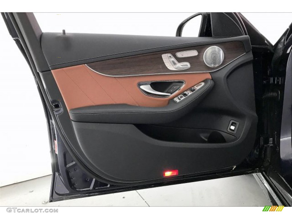 2020 Mercedes-Benz C AMG 43 4Matic Sedan Saddle Brown/Black Door Panel Photo #136780882