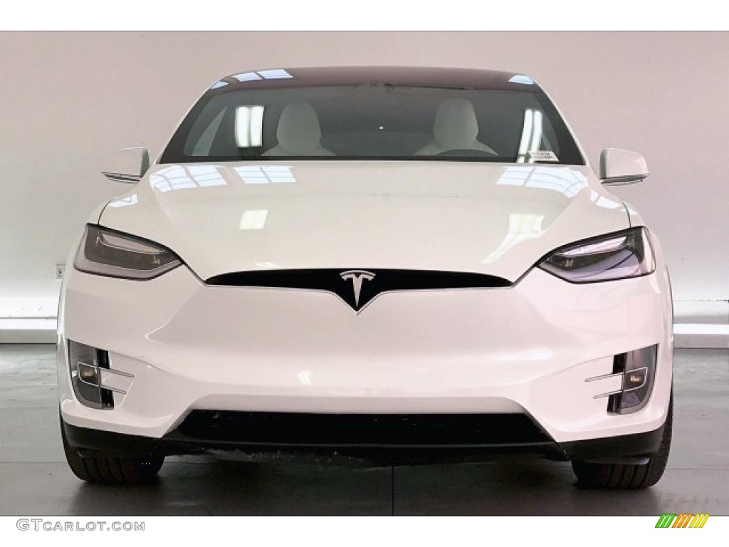 2017 Model X 75D - Pearl White Multi-Coat / White photo #2