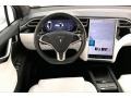White 2017 Tesla Model X 75D Dashboard