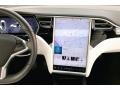 2017 Tesla Model X White Interior Navigation Photo